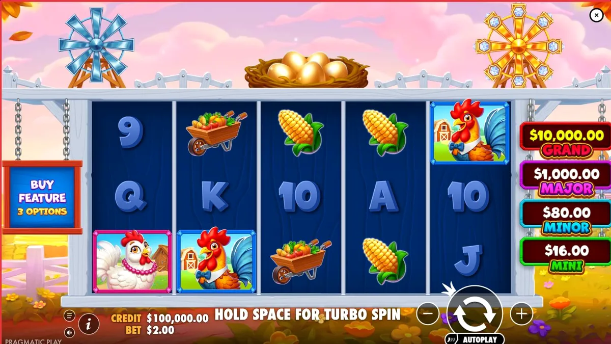 Better Barn House Bonanza slot game interface
